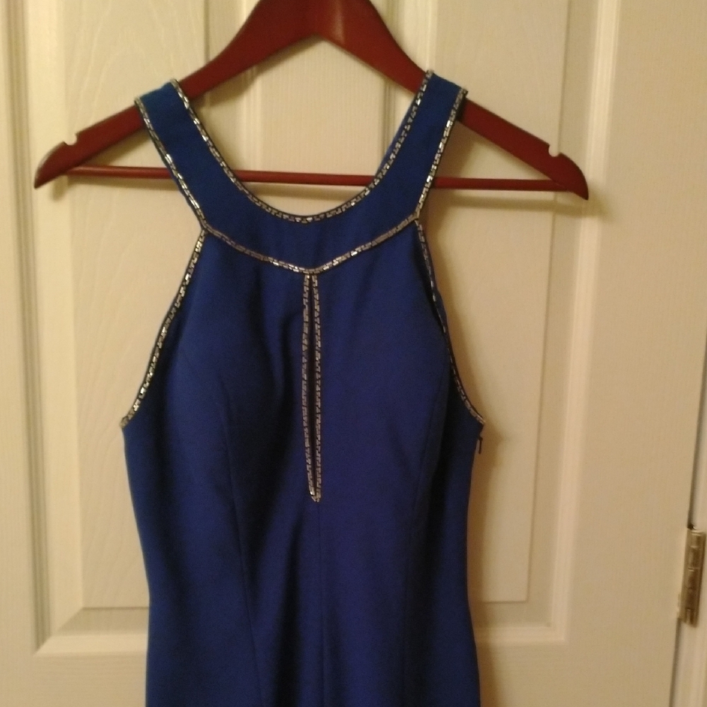 Scala Collection Floor Length Dress Blue Ladies Size 8